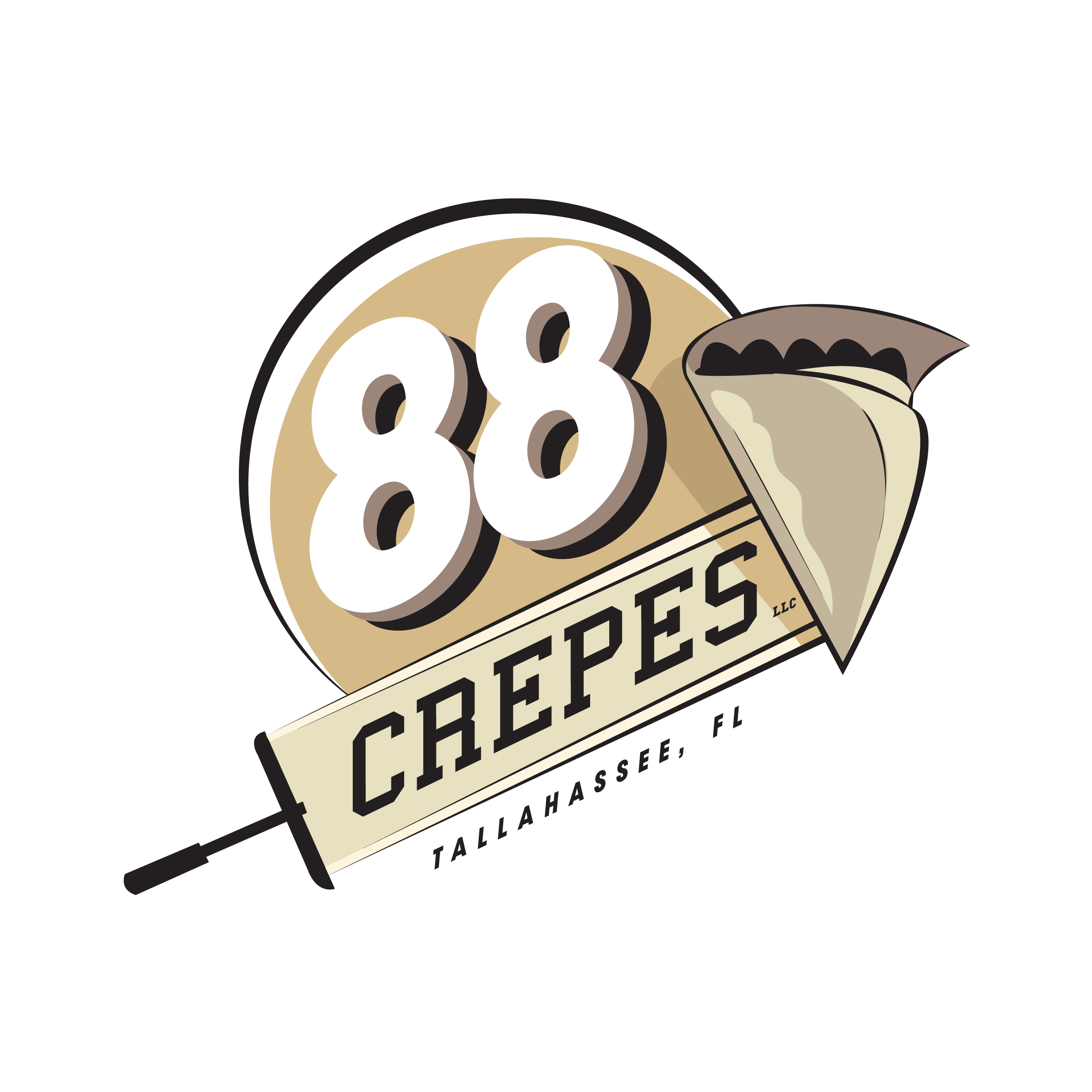88 Crepes logo